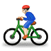 🚴🏻 person biking: light skin tone display on Samsung